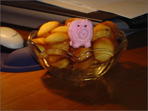 Häkelschwein mit Minimuffins